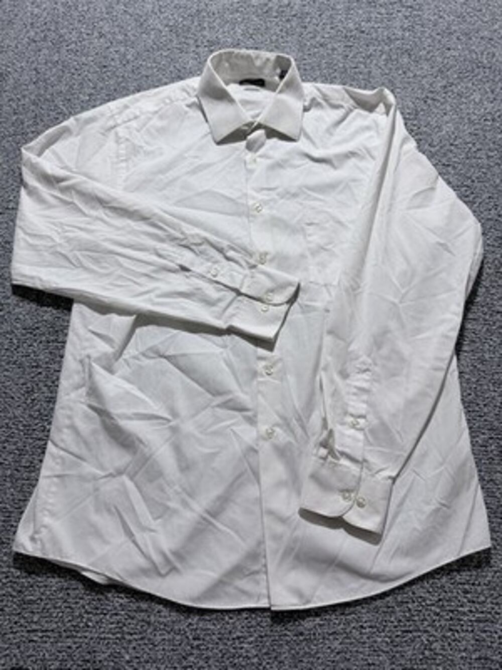 mens van heusen dress shirt 16-16.5 32/33 White Crisp Corporate regular Fit